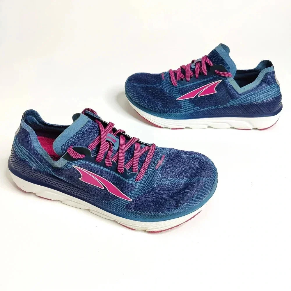 Altra Pink and Blue Athletic Shoes with Wide Toe Box - Picture 2 of 9